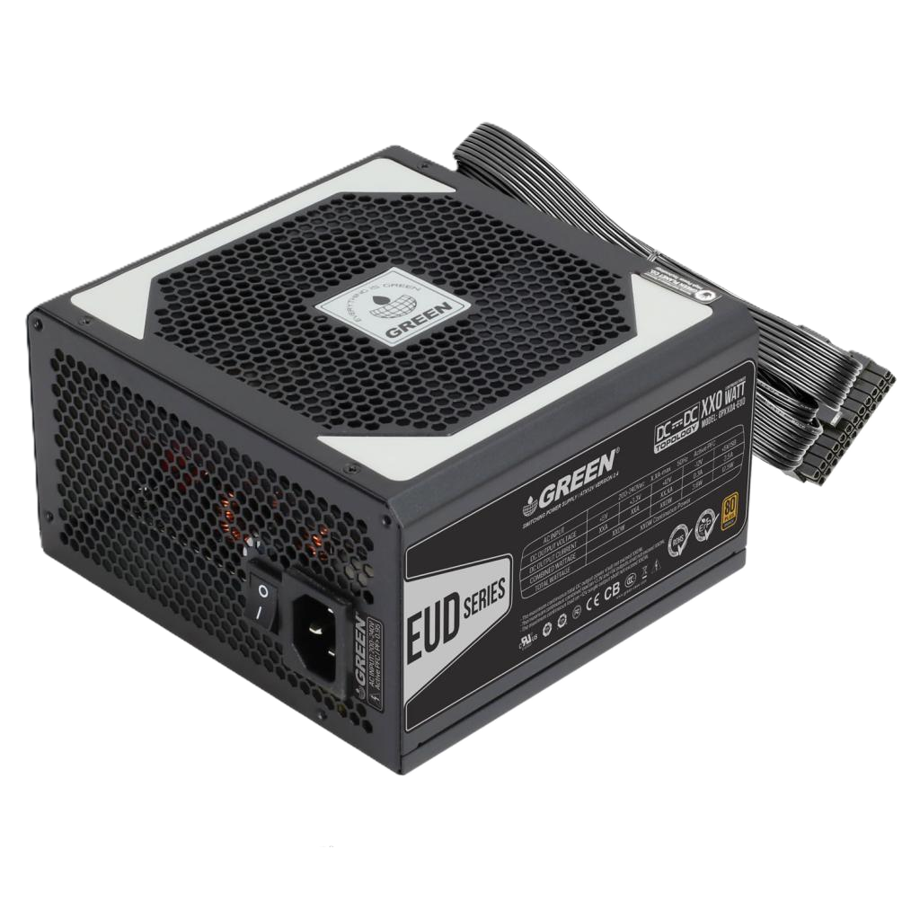 پاور غیر ماژولار گرین مدل GP480A-EUD 480W - تصویر 2