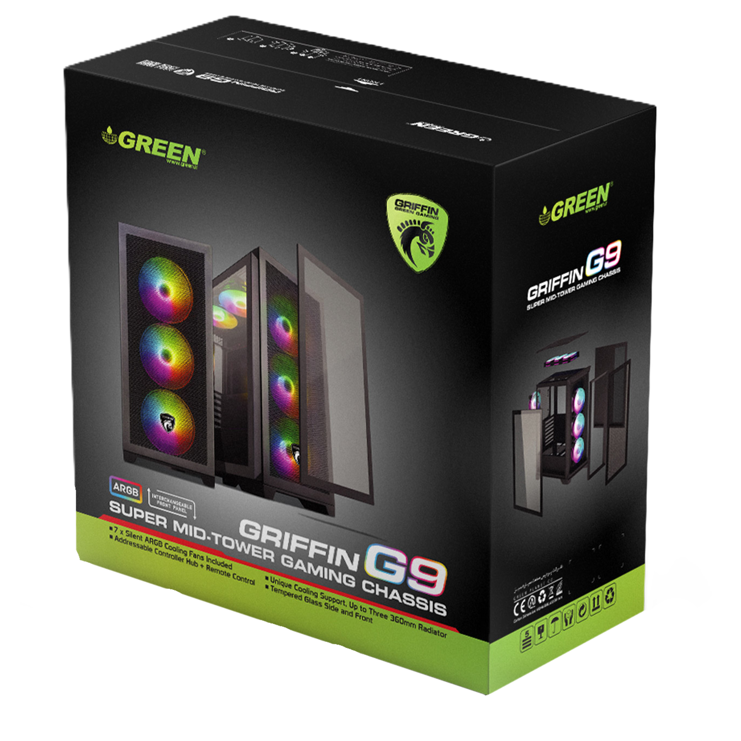 کیس گرین مدل GRIFFIN G9 - تصویر 2