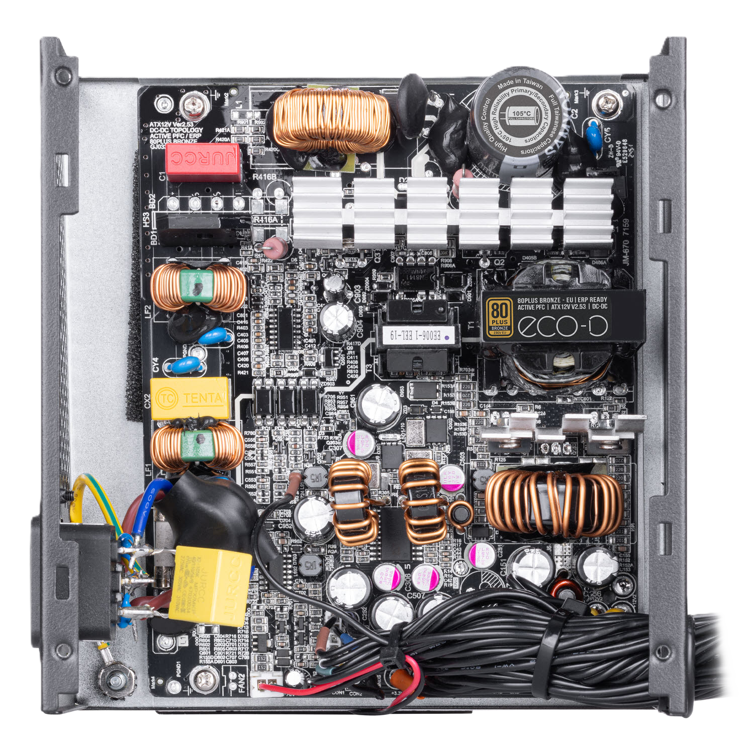 پاور غیر ماژولار گرین مدل GP600A-ECO D 600W - تصویر 8