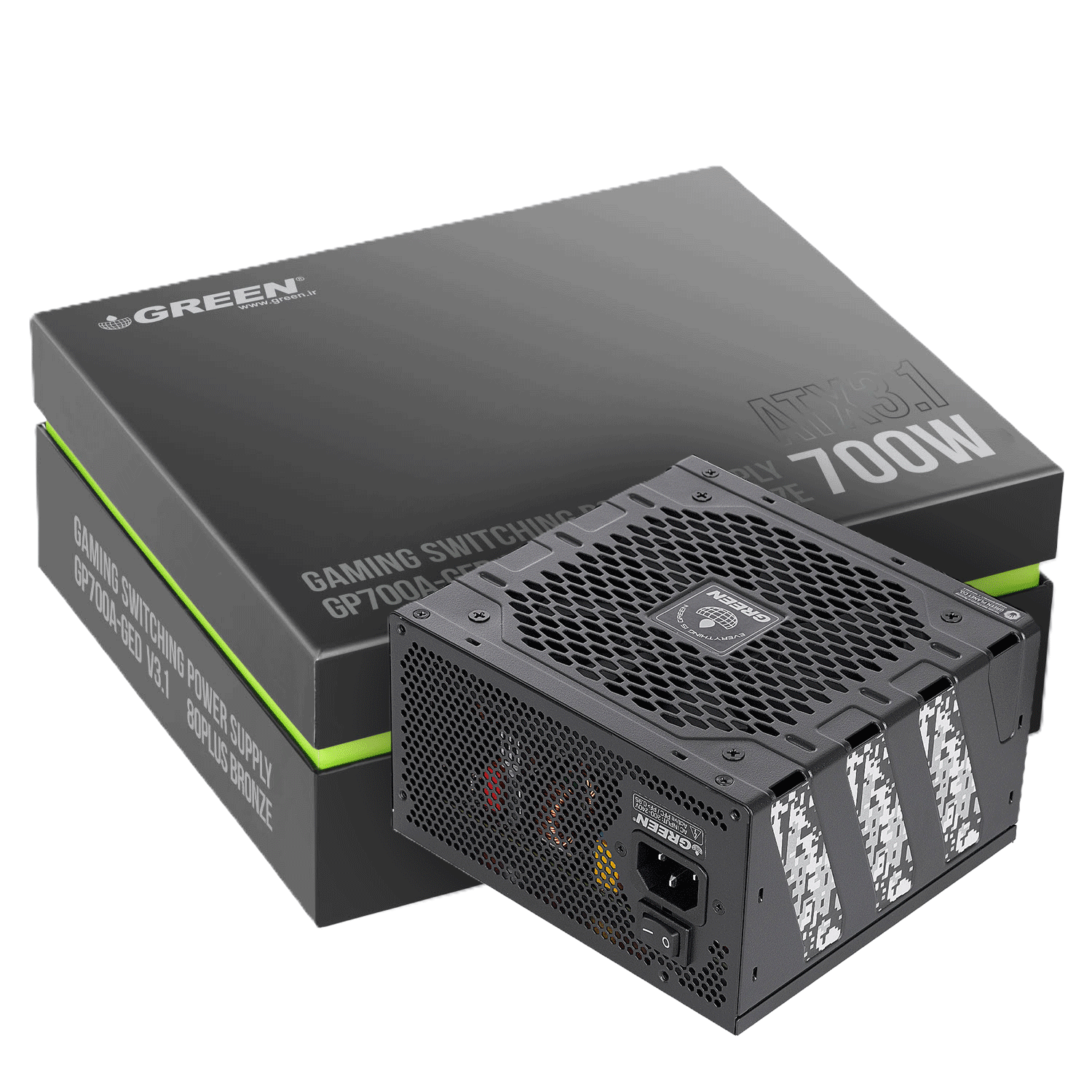 پاور غیر ماژولار گرین مدل GP700A-GED V3.1 700W