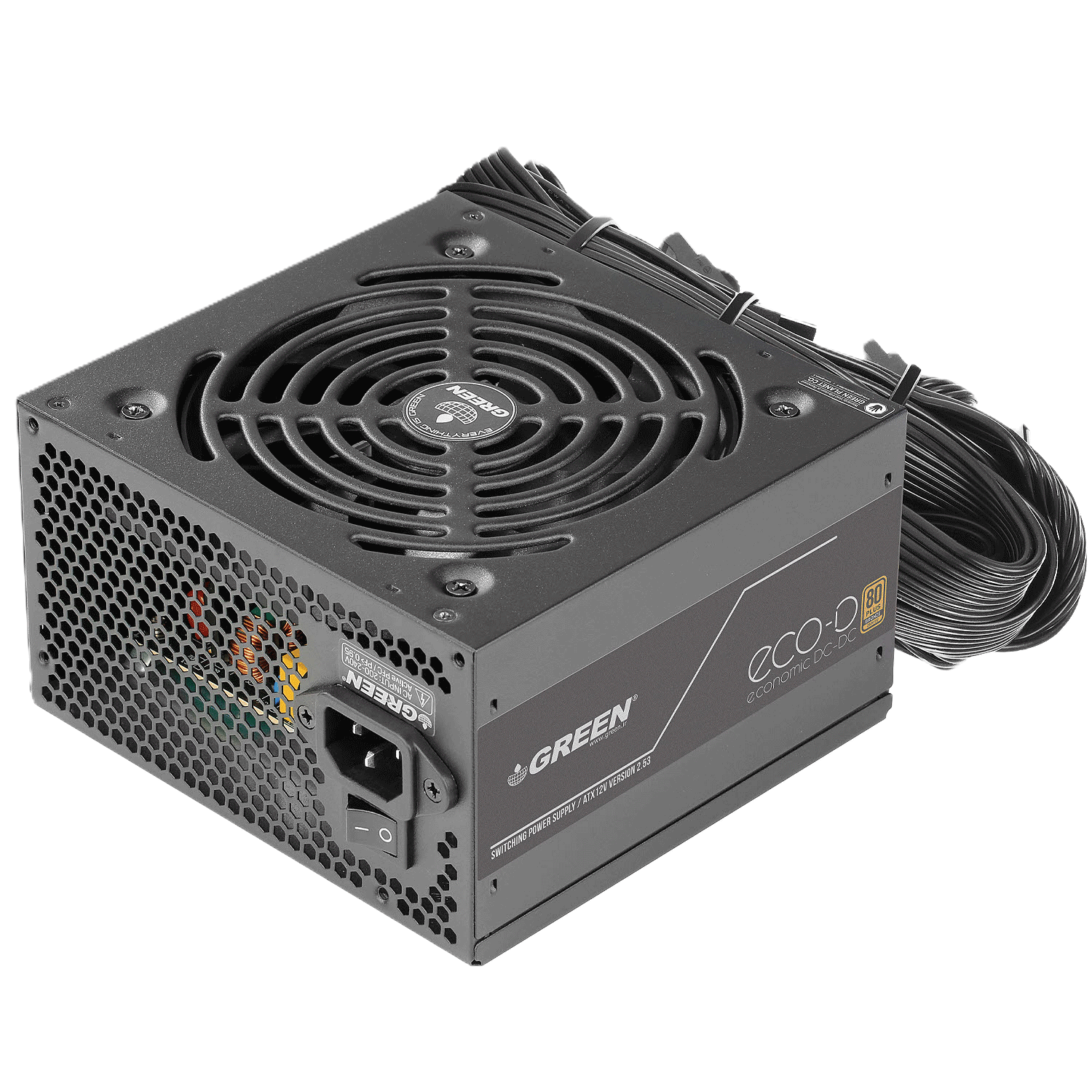 پاور غیر ماژولار گرین مدل GP600A-ECO D 600W - تصویر 6