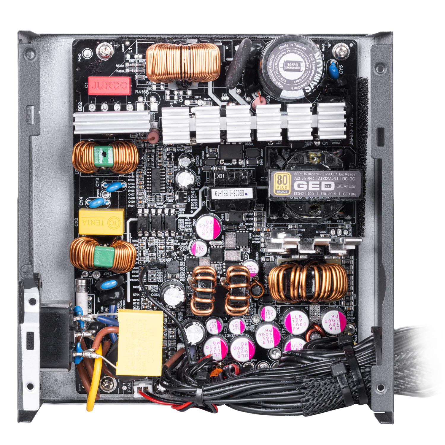 پاور غیر ماژولار گرین مدل GP700A-GED V3.1 700W - تصویر 7