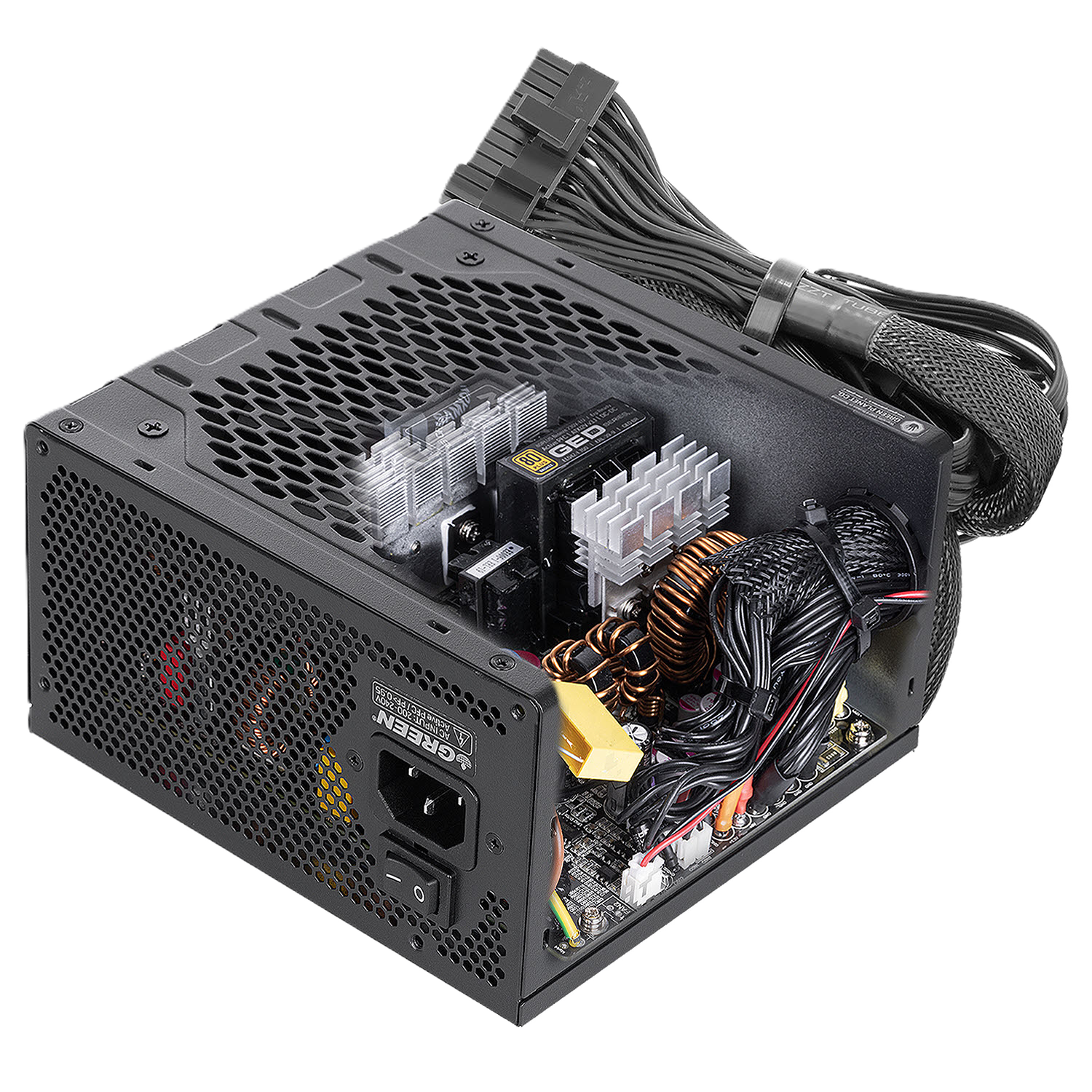 پاور غیر ماژولار گرین مدل GP700A-GED V3.1 700W - تصویر 3