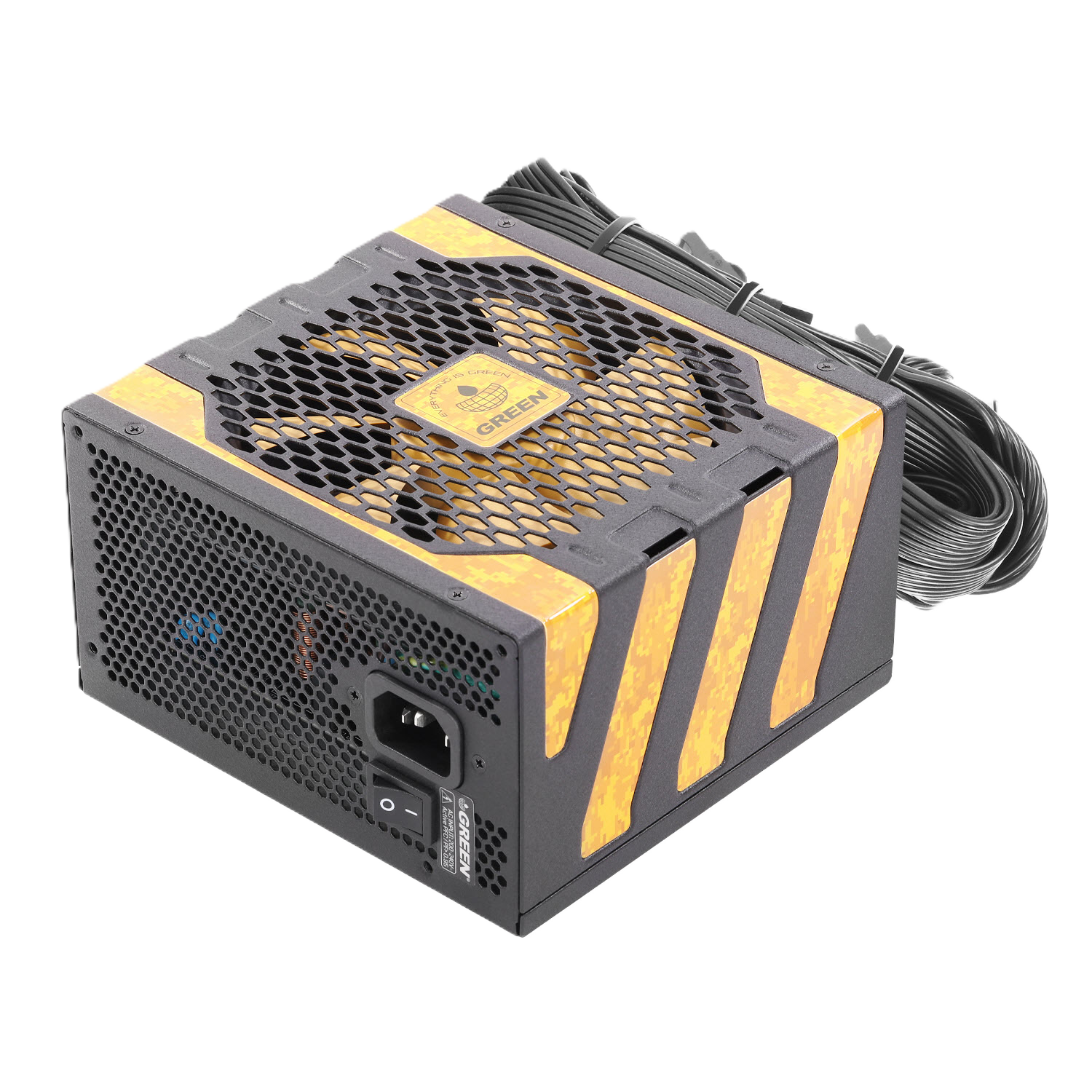 پاور غیر ماژولار گرین مدل GP600A-UK EVO V3.1 600W - تصویر 2