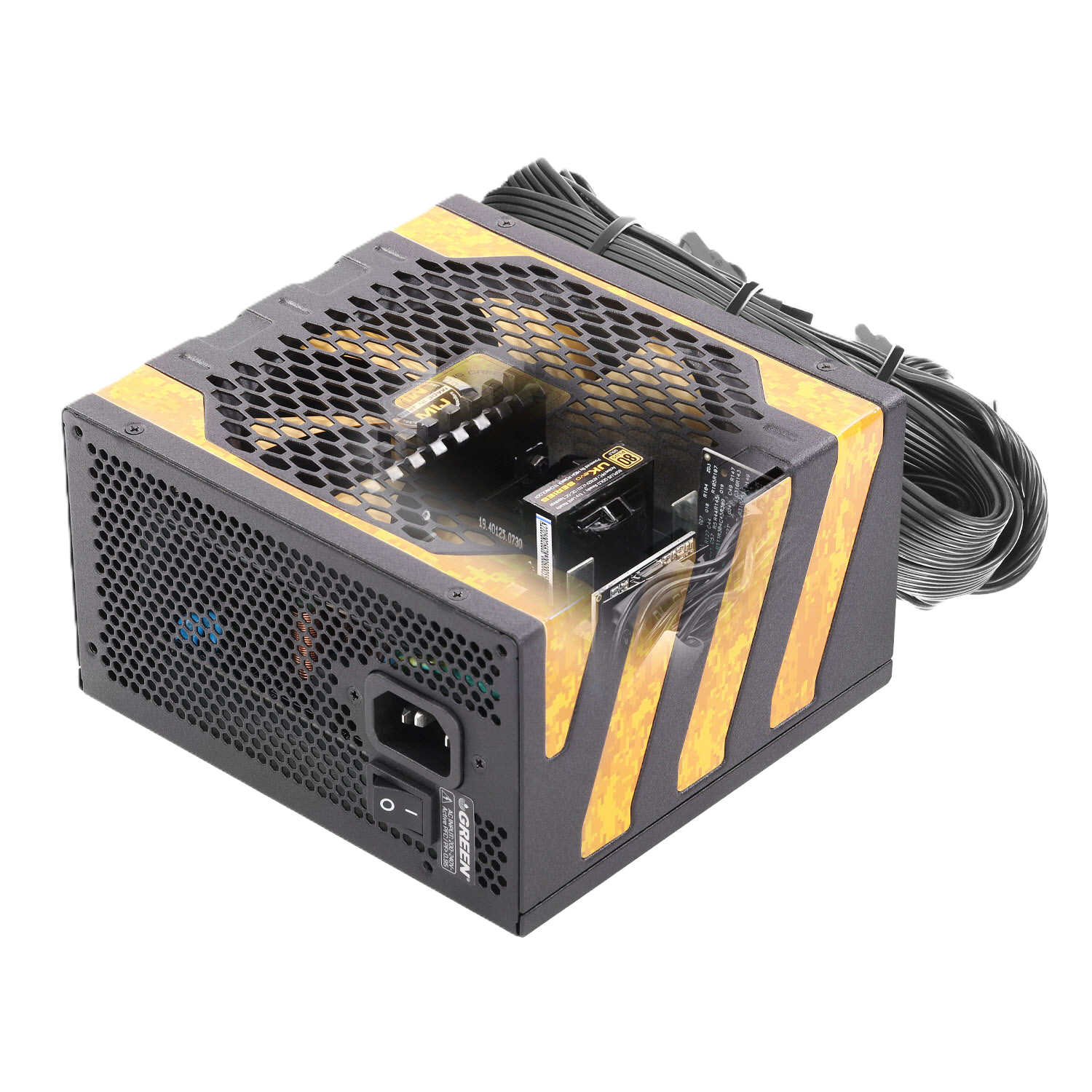 پاور غیر ماژولار گرین مدل GP600A-UK EVO V3.1 600W - تصویر 3