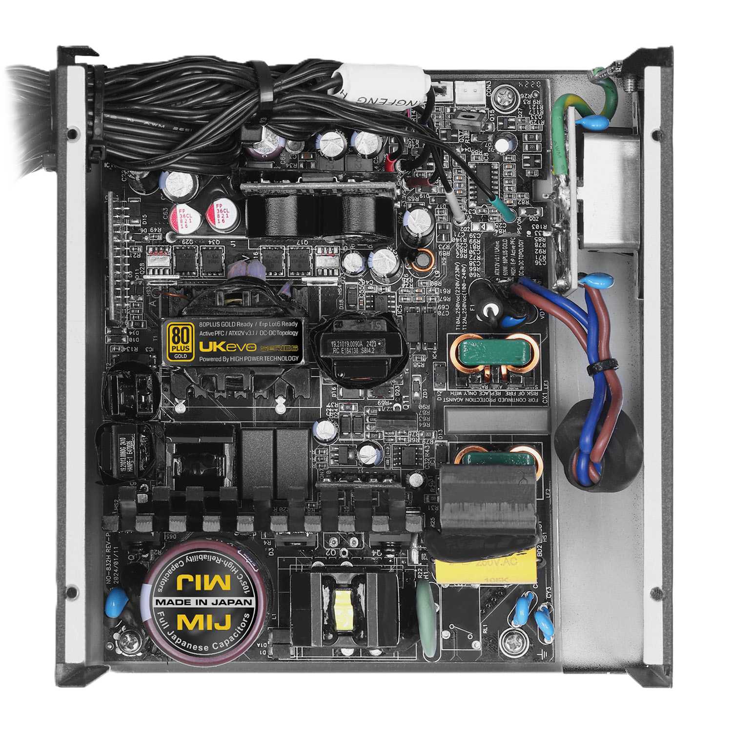 پاور غیر ماژولار گرین مدل GP600A-UK EVO V3.1 600W - تصویر 8