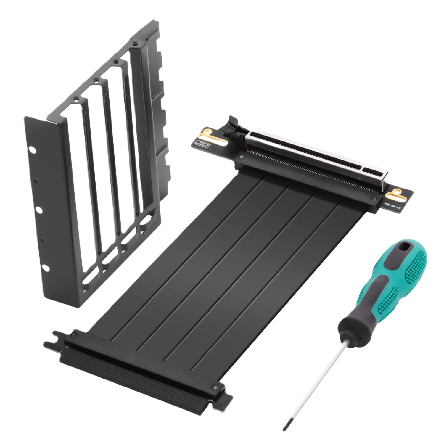 کیت عمودی کارت گرافیک گرین مدل Vertical VGA Mounting Kit | PCI-E 4.0 x16 Riser Cable