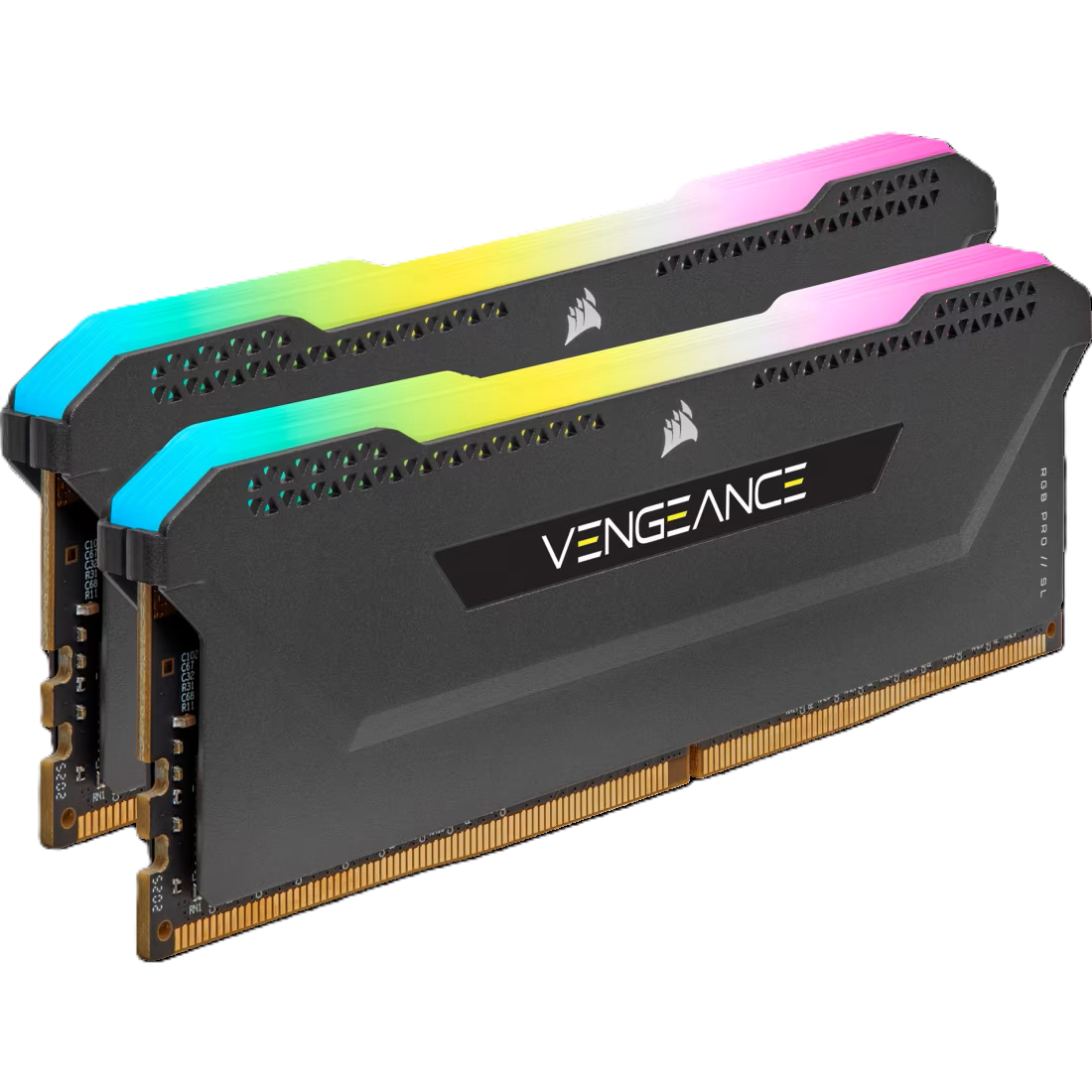 رم دو کاناله کورسیر مدل VENGEANCE RGB PRO SL Black Intel XMP ظرفیت 32 گیگابایت فرکانس 3200 مگاهرتز DDR4 - تصویر 2