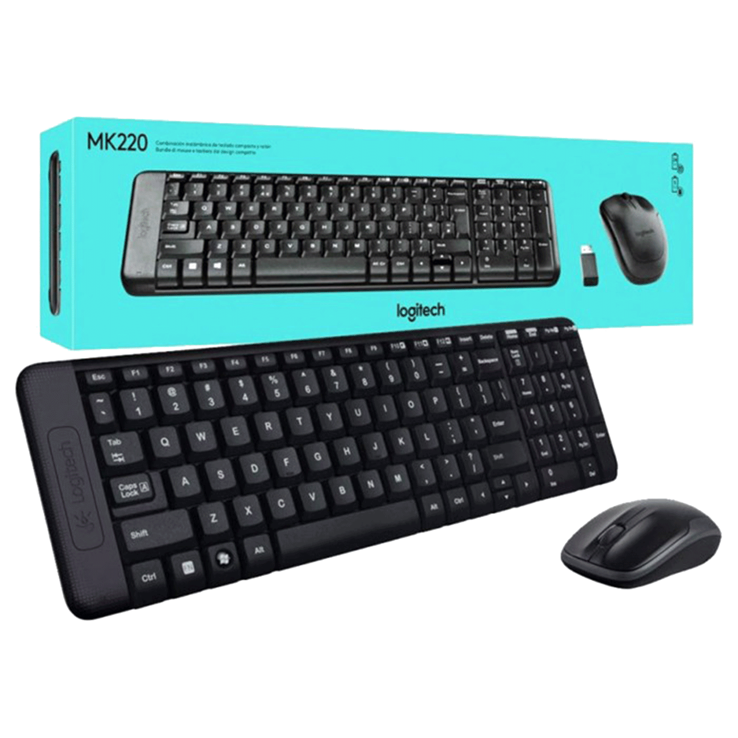 کیبورد و موس بیسیم لاجیتک مدل MK220 - تصویر 3
