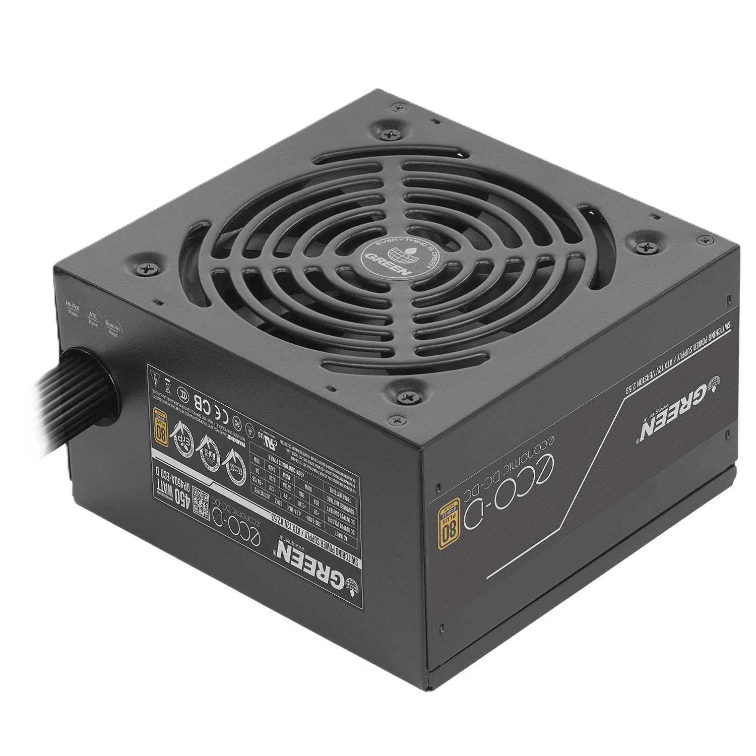 پاور غیر ماژولار گرین مدل GP600A-ECO D 600W - تصویر 4