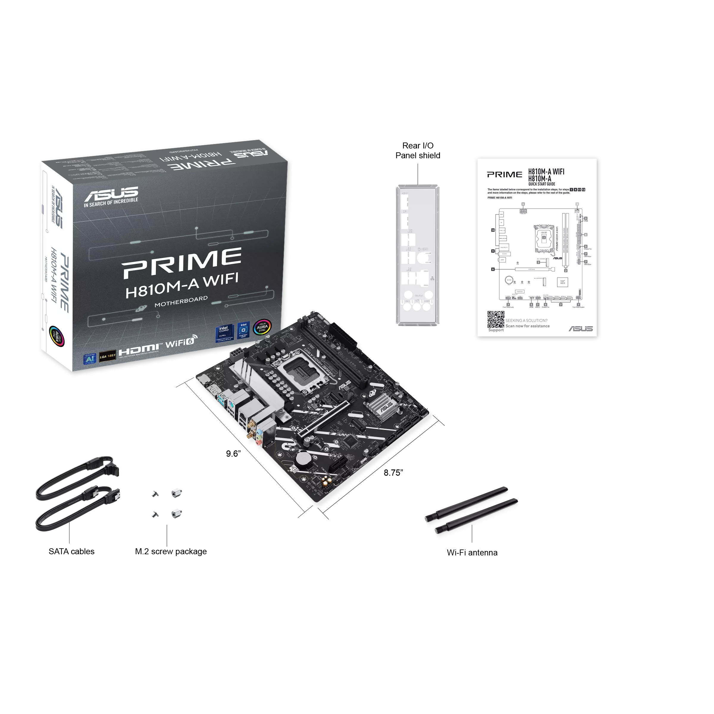 مادربرد ایسوس مدل Prime H810M-A WIFI DDR5 - تصویر 2