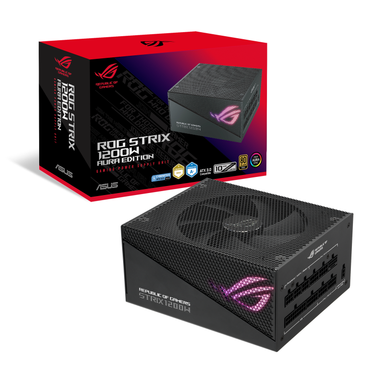 پاور ماژولار ایسوس مدل ROG STRIX 1200W Gold Aura Edition