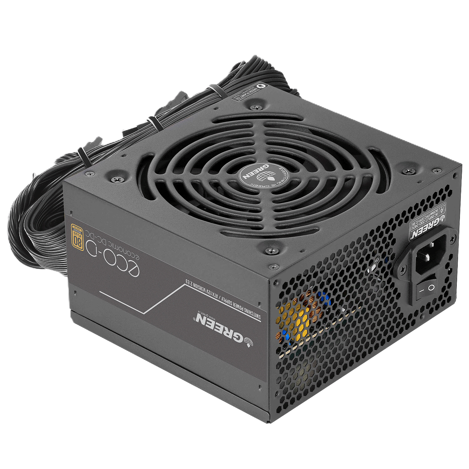 پاور غیر ماژولار گرین مدل GP600A-ECO D 600W - تصویر 3