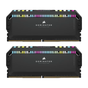 رم دو کاناله کورسیر مدل Dominator Platinum RGB Intel XPM  ظرفیت 64 گیگابایت فرکانس 5200 مگاهرتز DDR5