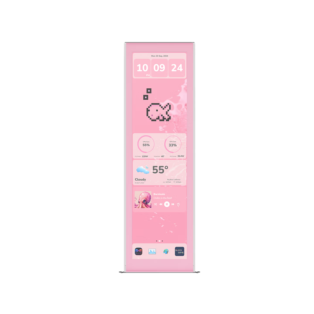 مانیتور مجزا کیس هایت مدل Y70 Strawberry Milk touch infinite Display