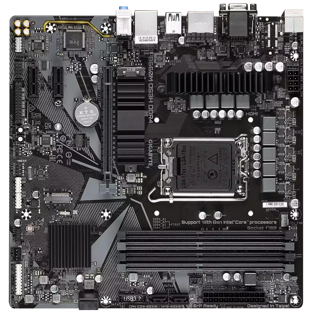 مادربرد گیگابایت مدل B660M DS3H DDR4 (Rev. 1.0) - تصویر 2