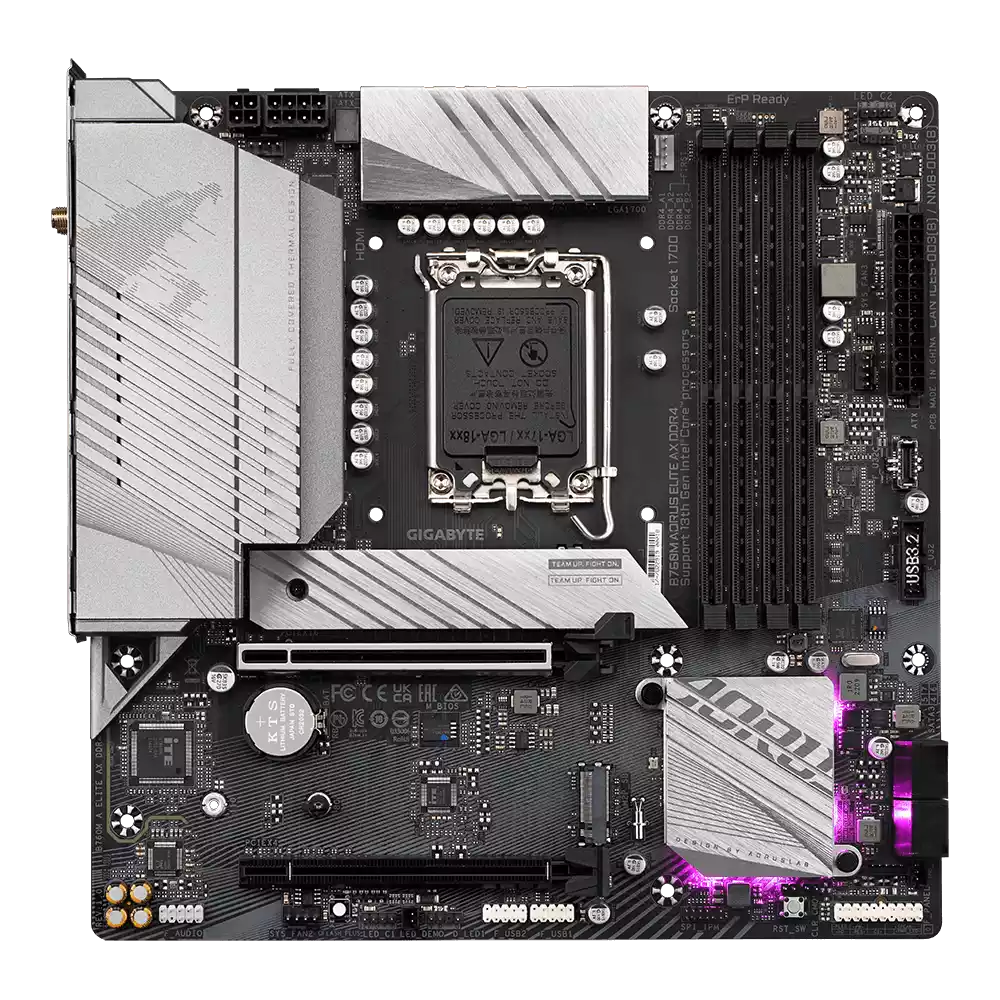 مادربرد گیگابایت مدل B760M AORUS ELITE AX DDR4 (Rev. 1.x) - تصویر 2