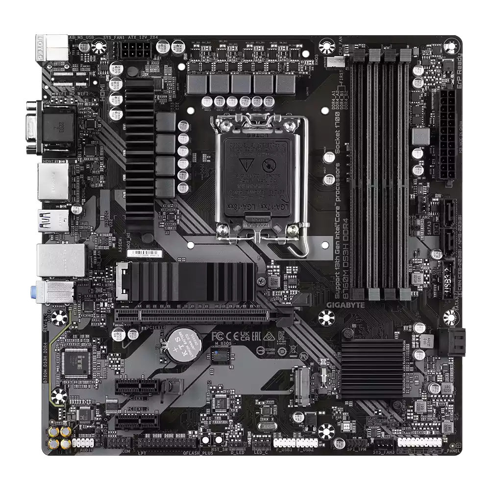 مادربرد گیگابایت مدل B760M DS3H DDR4 (Rev. 1.0) - تصویر 2