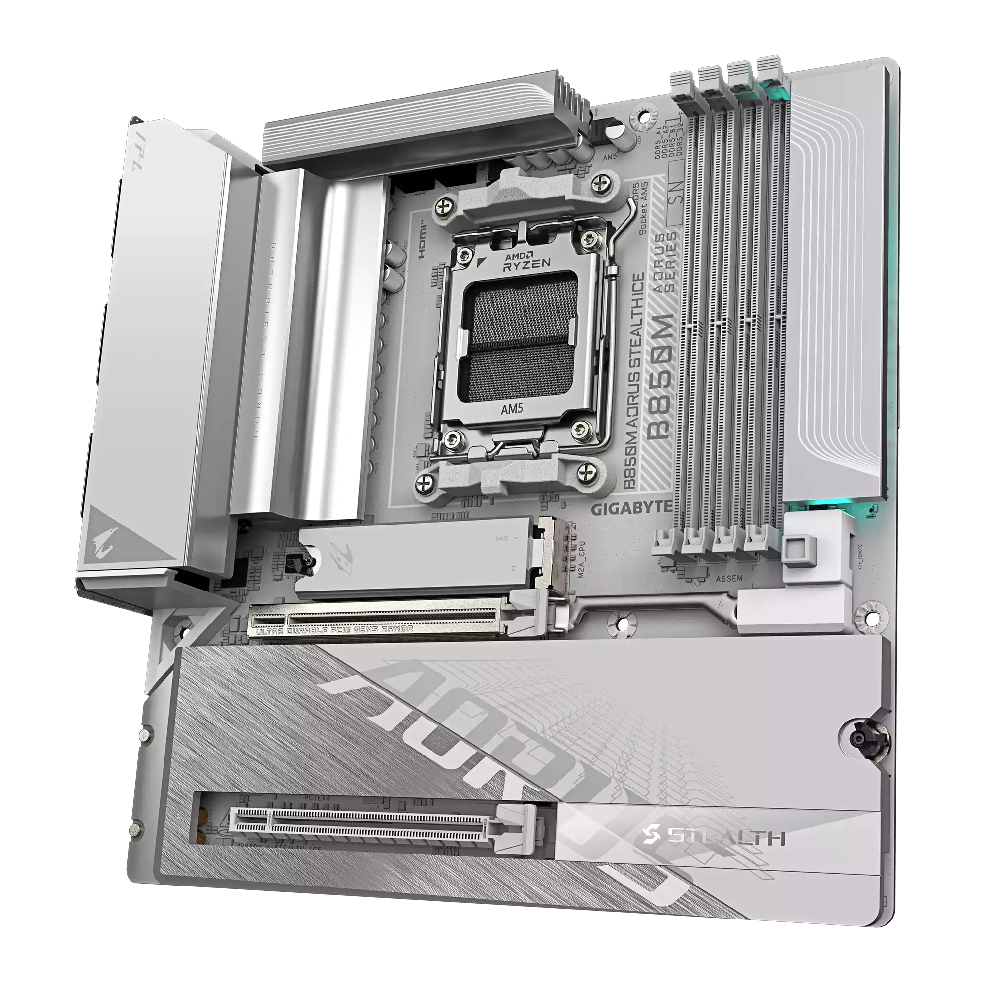 مادربرد گیگابایت مدل B850M AORUS STEALTH ICE - تصویر 5