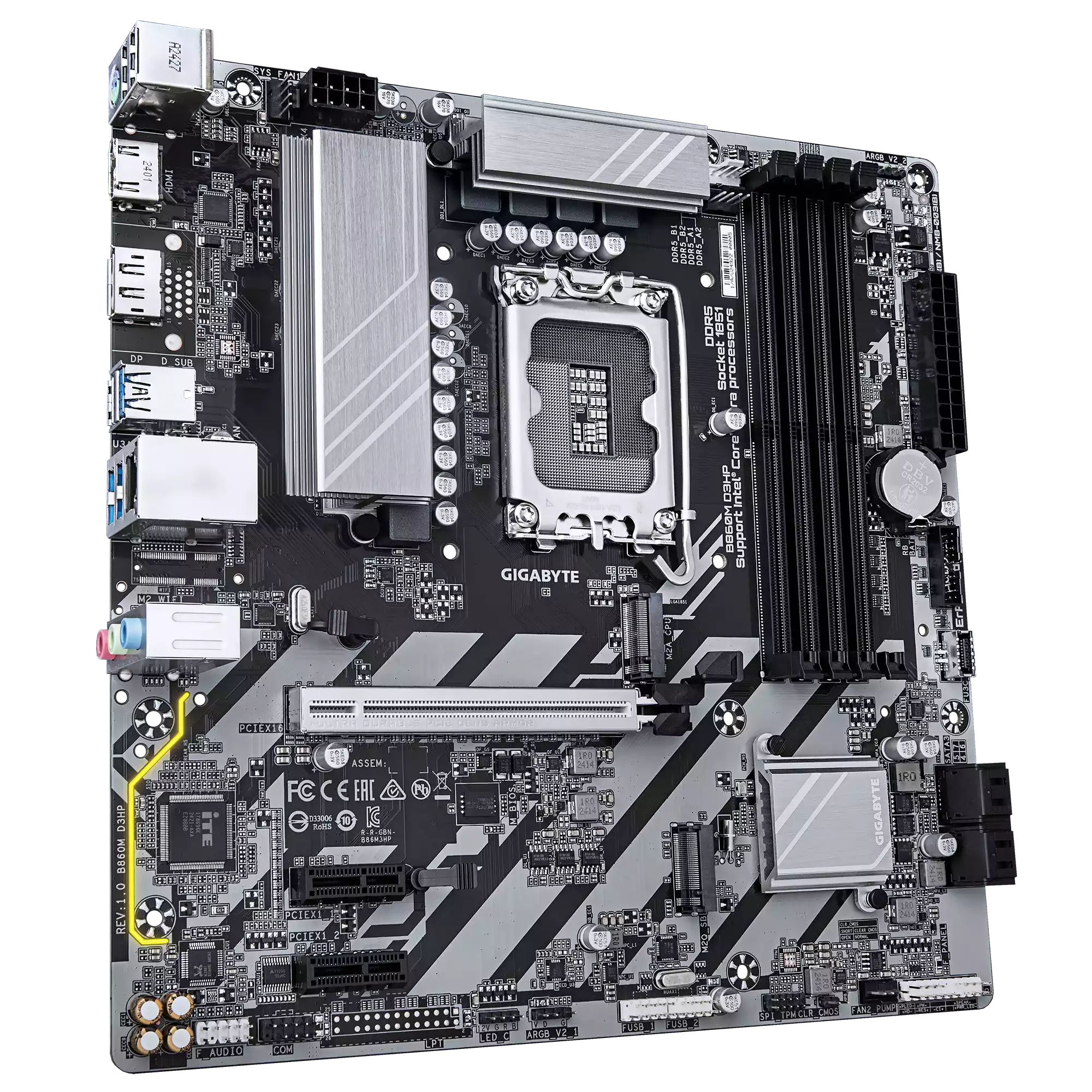 مادربرد گیگابایت مدل B860M D3HP (Rev. 1.1) - تصویر 3