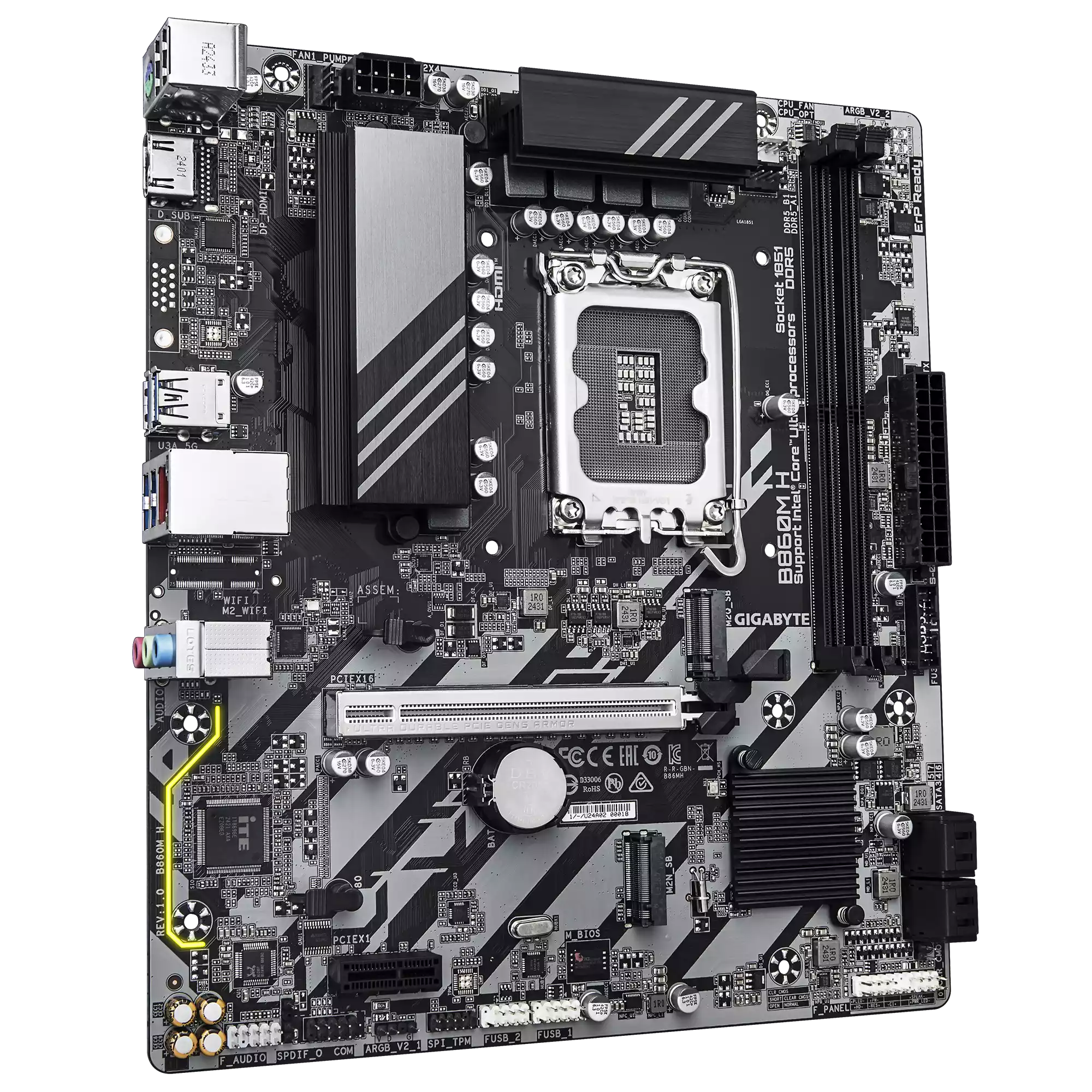 مادربرد گیگابایت مدل B860M H DDR5 - تصویر 3