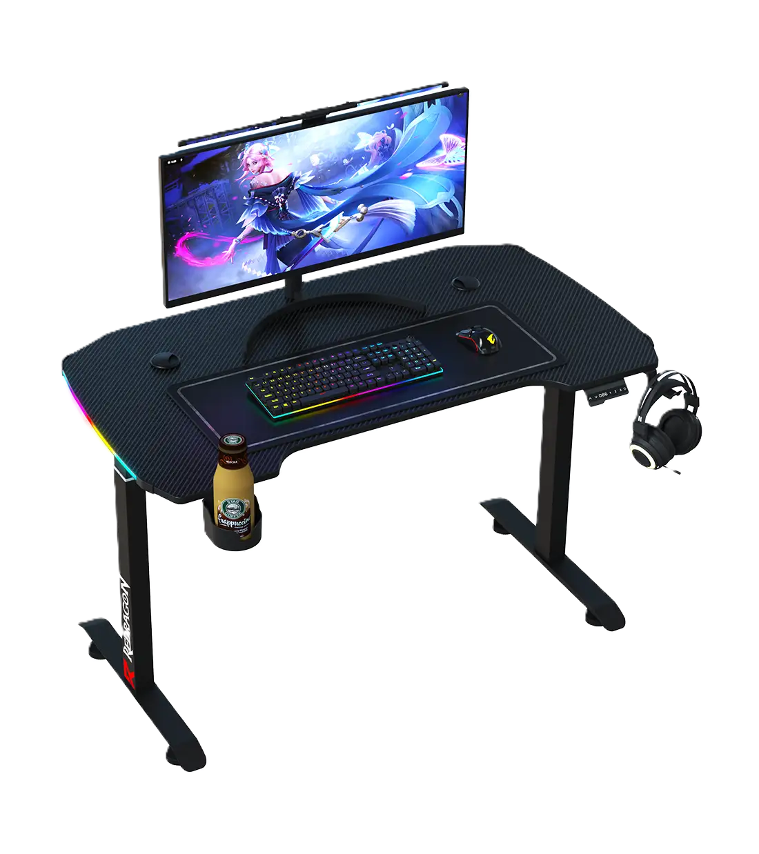 میز گیمینگ موتور دار ردراگون مدل GD-3320-M 140cm RGB - تصویر 2