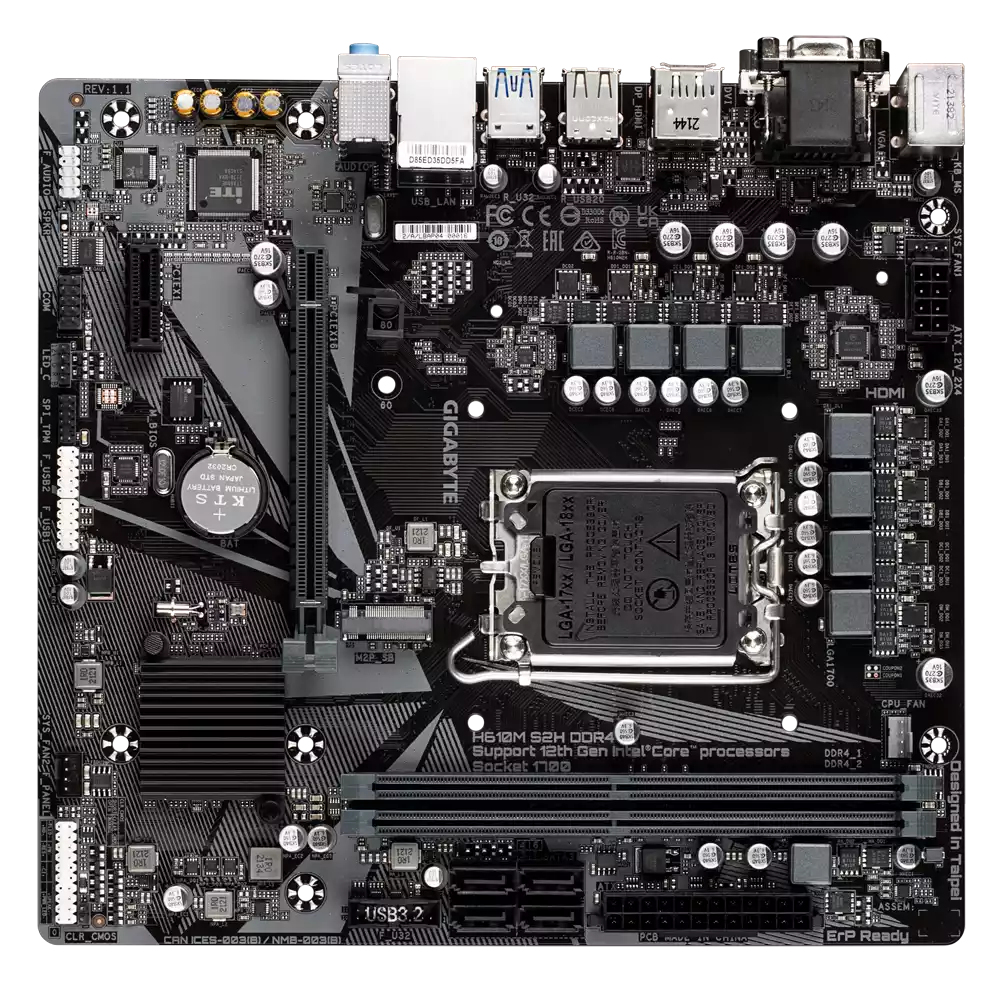 مادربرد گیگابایت مدل H610M S2H DDR4 (Rev. 1.1/1.3) - تصویر 2