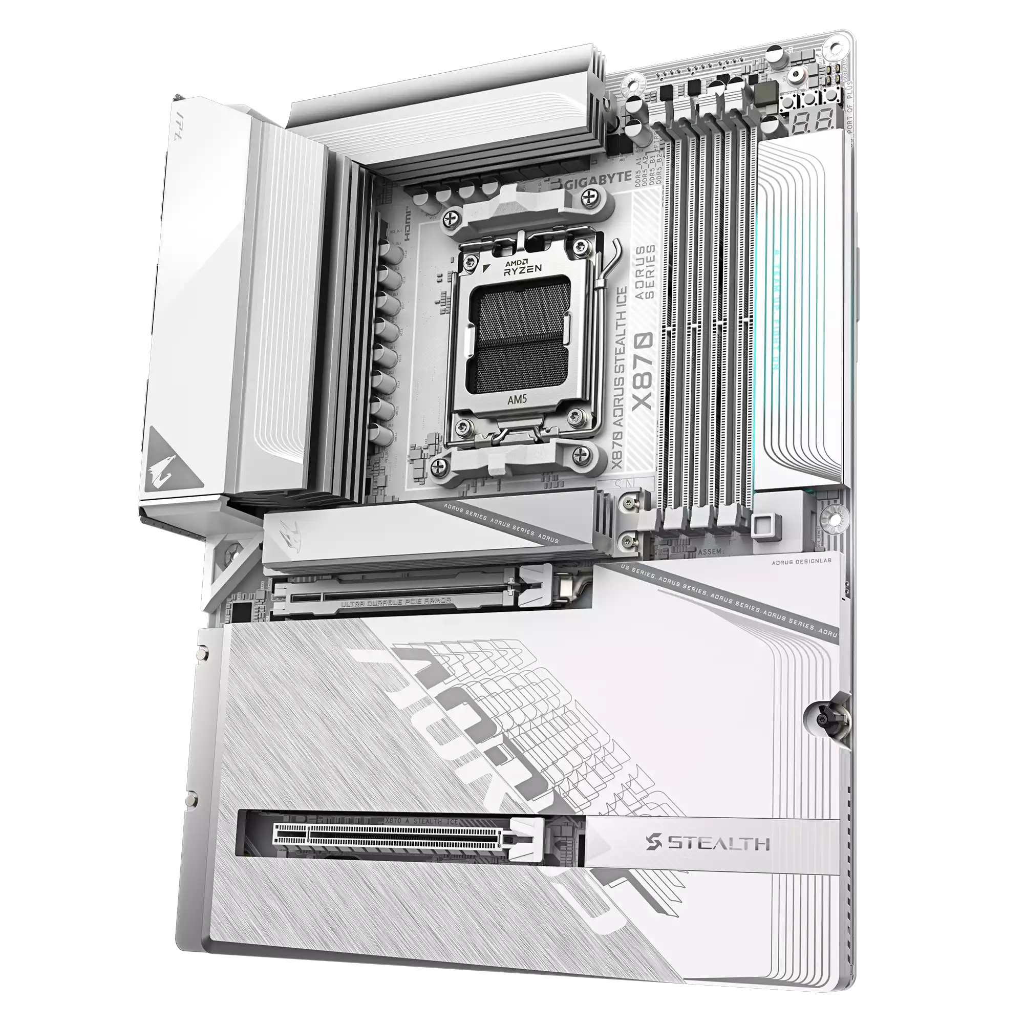 مادربرد گیگابایت مدل X870 AORUS STEALTH ICE (Rev. 1.0) - تصویر 2