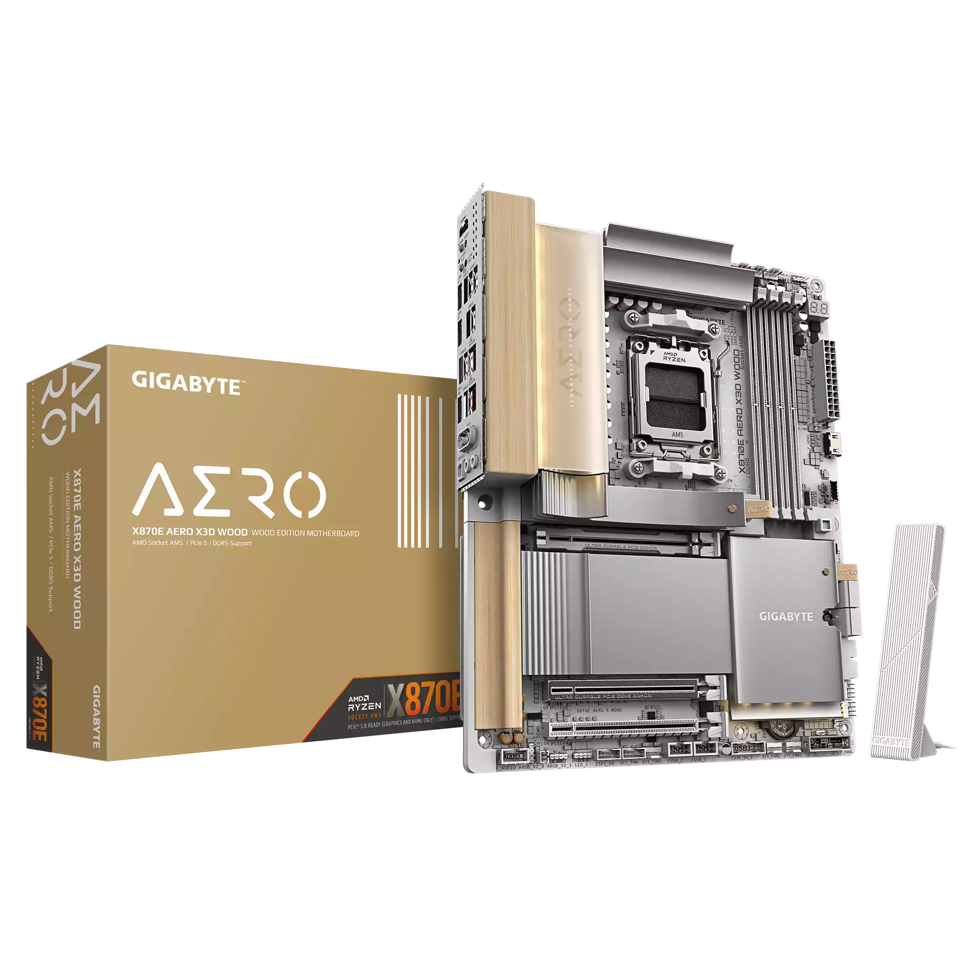 مادربرد گیگابایت مدل X870E AERO X3D WOOD