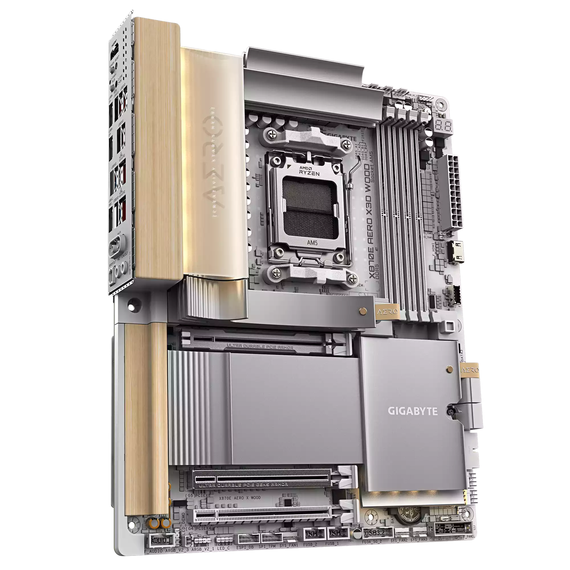 مادربرد گیگابایت مدل X870E AERO X3D WOOD - تصویر 4
