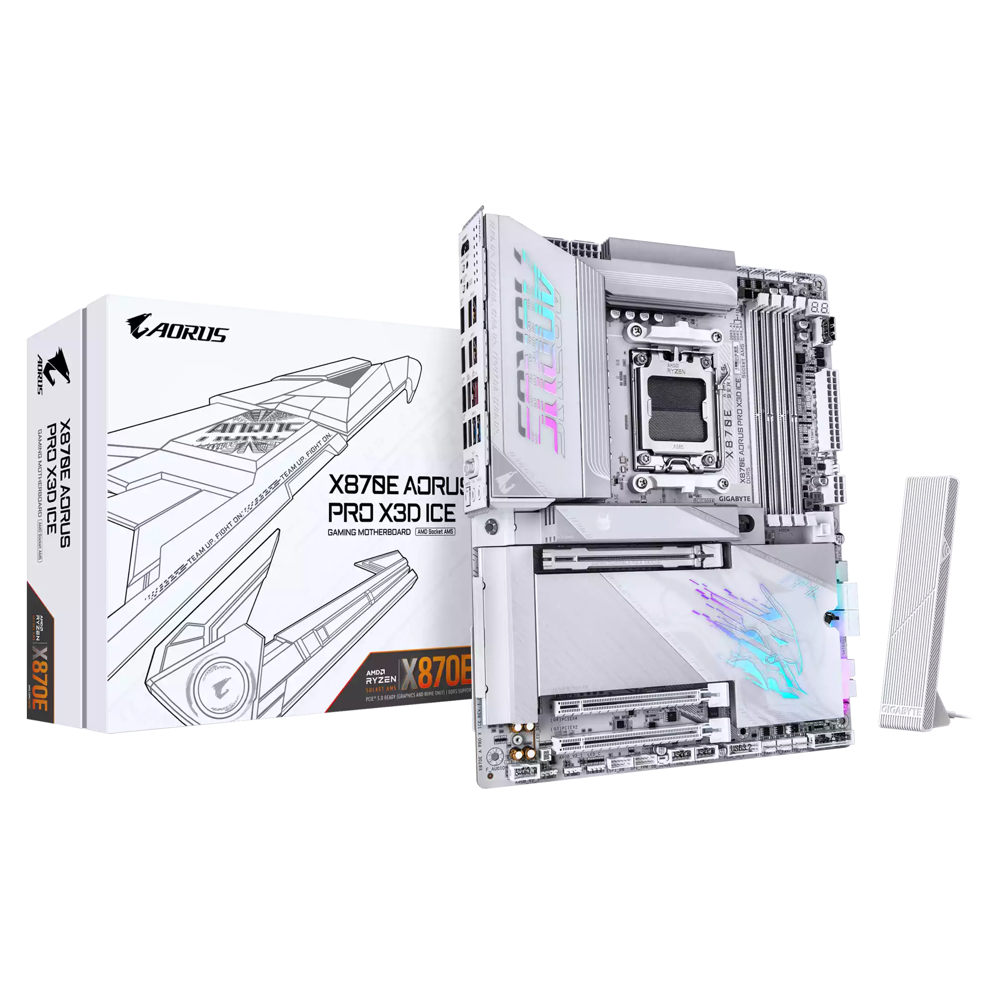 مادربرد گیگابایت مدل X870E AORUS PRO X3D ICE