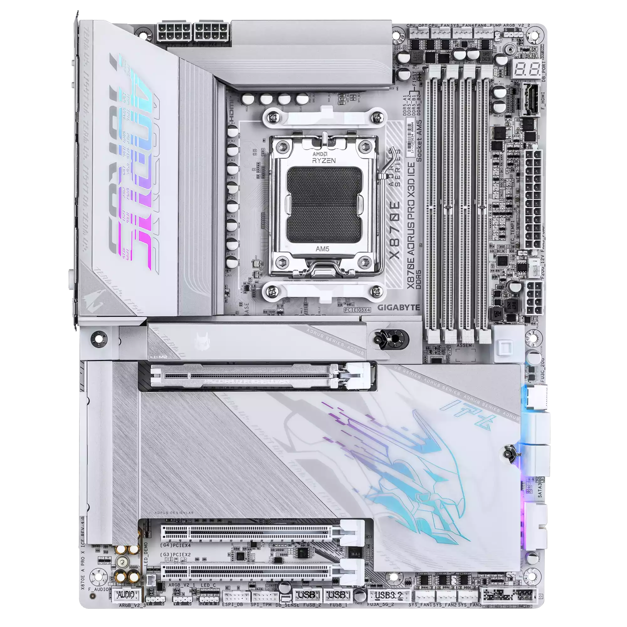مادربرد گیگابایت مدل X870E AORUS PRO X3D ICE - تصویر 3