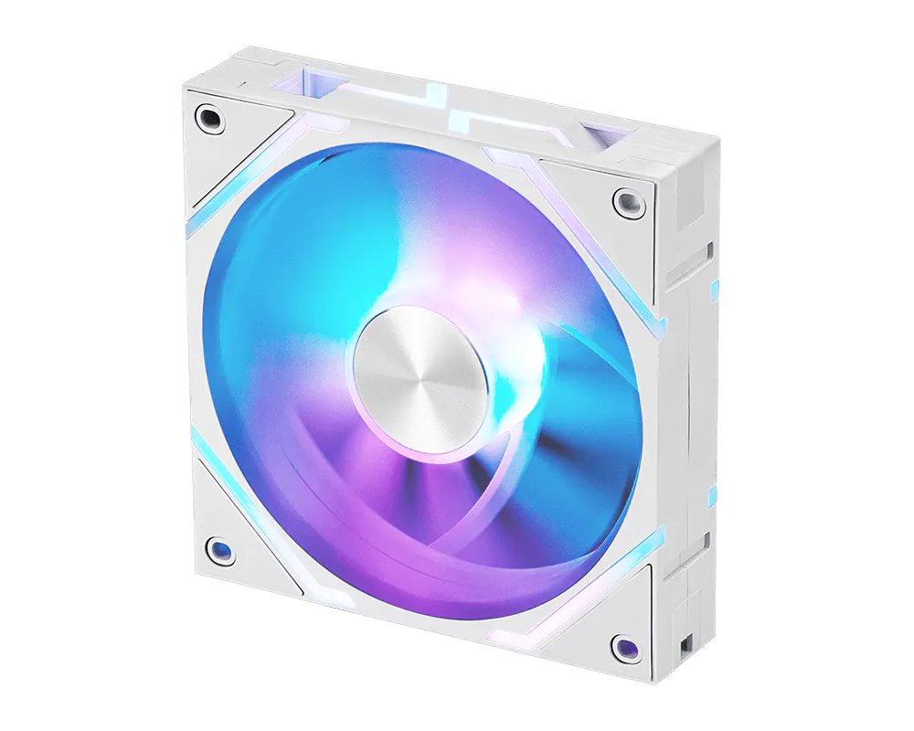 فن خنک کننده کیس ام اس ای مدل MPG EZ120 ARGB White - تصویر 3