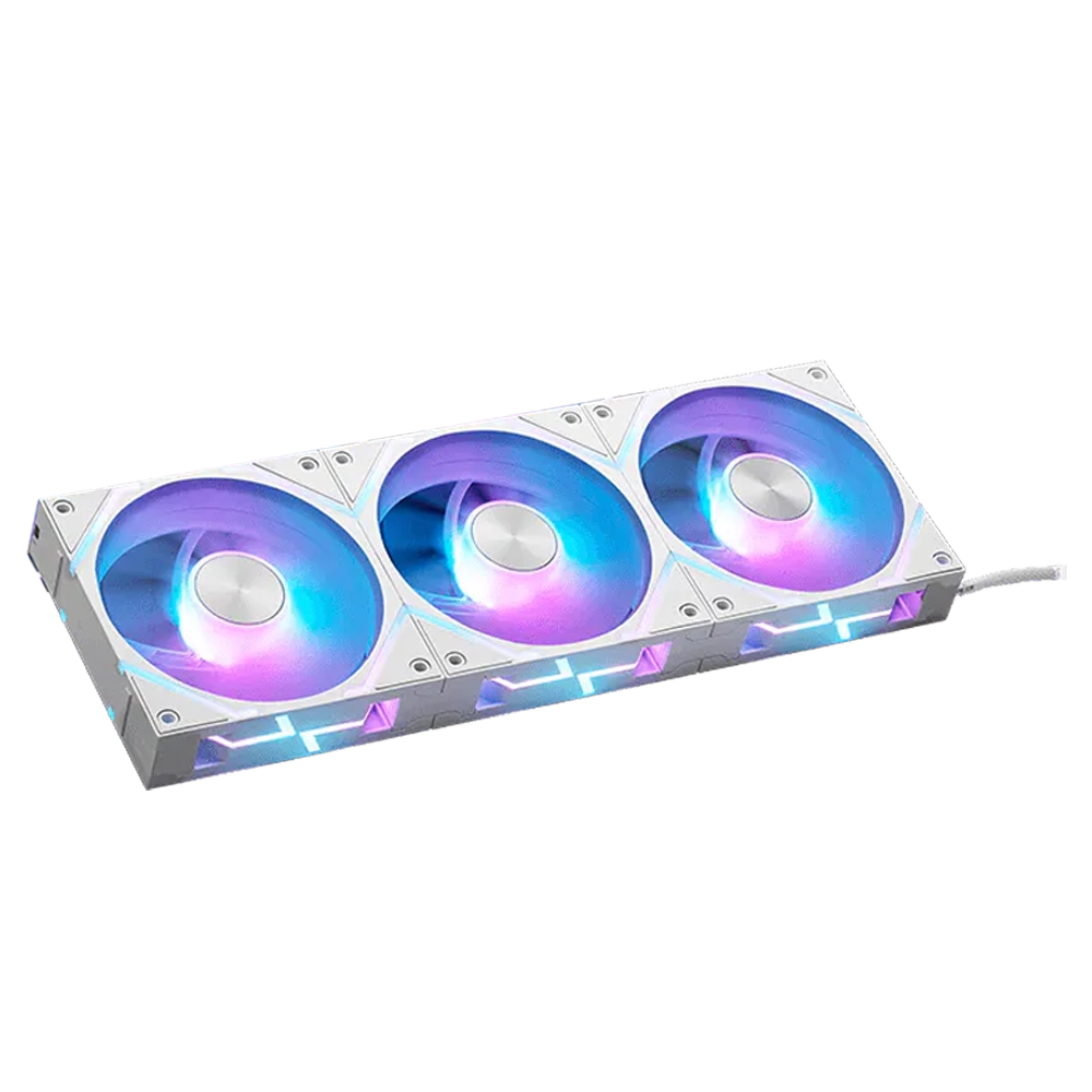 فن خنک کننده کیس ام اس ای مدل MPG EZ120 ARGB White - تصویر 2