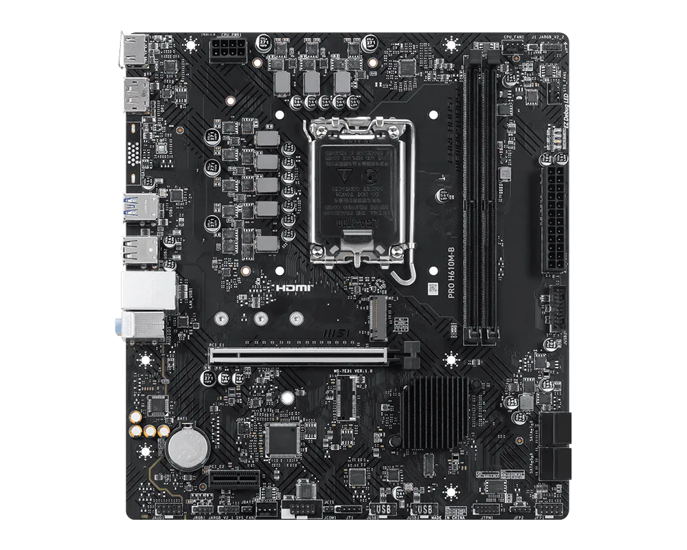 مادربرد ام اس ای مدل PRO H610M-B - تصویر 3