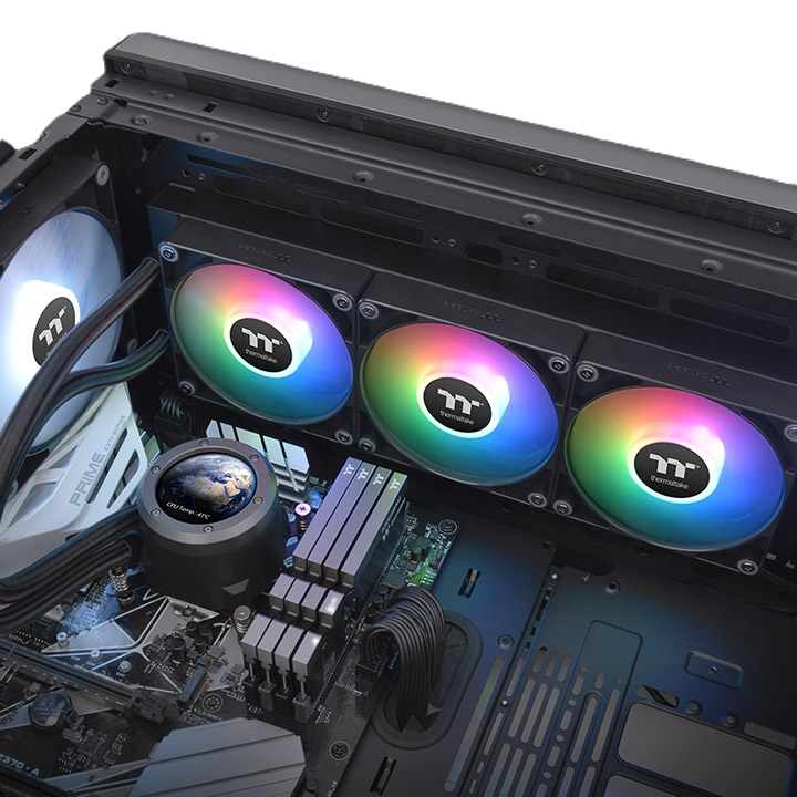خنک کننده مایع پردازنده ترمالتیک مدل TH360 V2 Ultra ARGB Black - تصویر 3