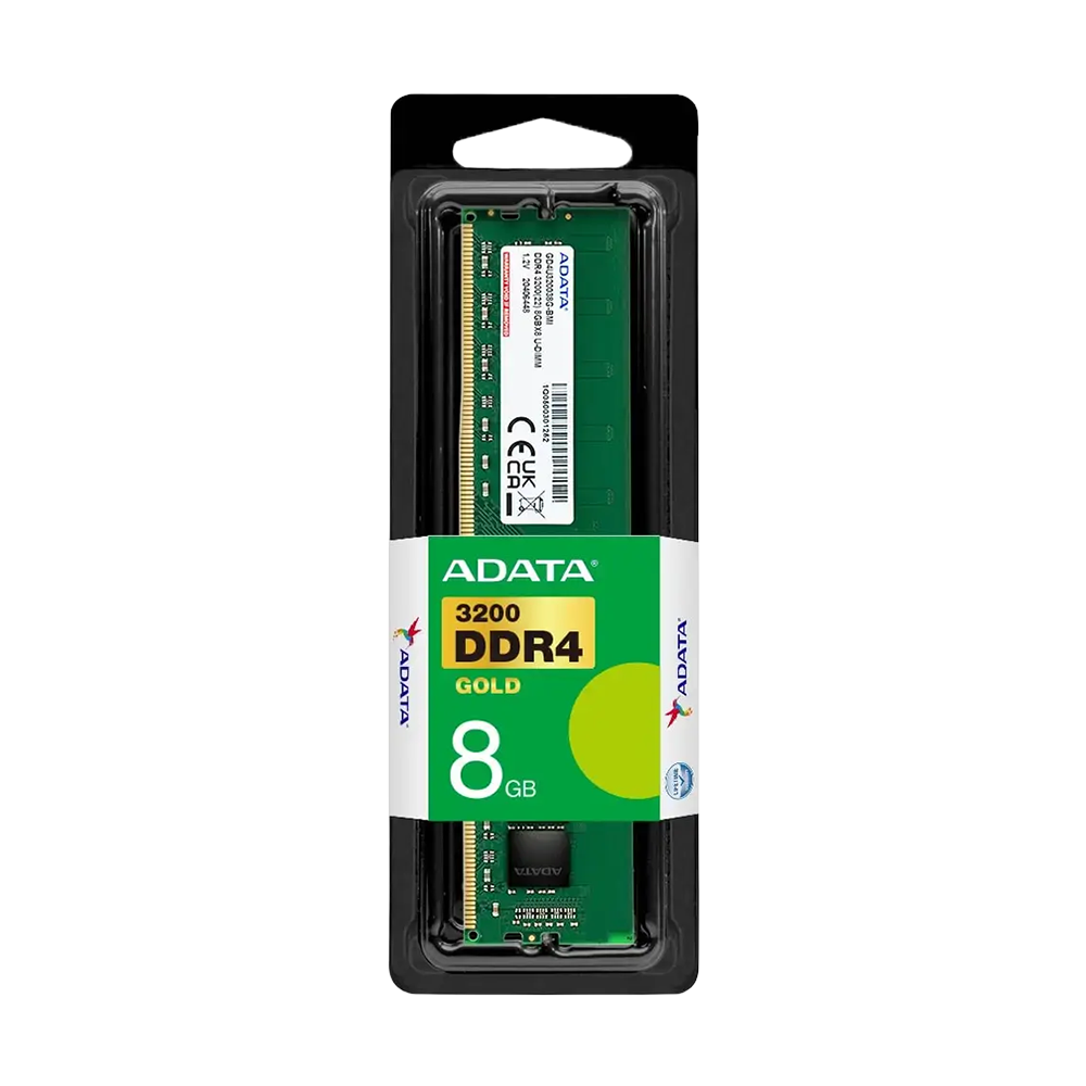 رم تک کاناله ای دیتا مدل U-DIMM Intel XMP ظرفیت 8 گیگابایت فرکانس 3200 مگاهرتز DDR4