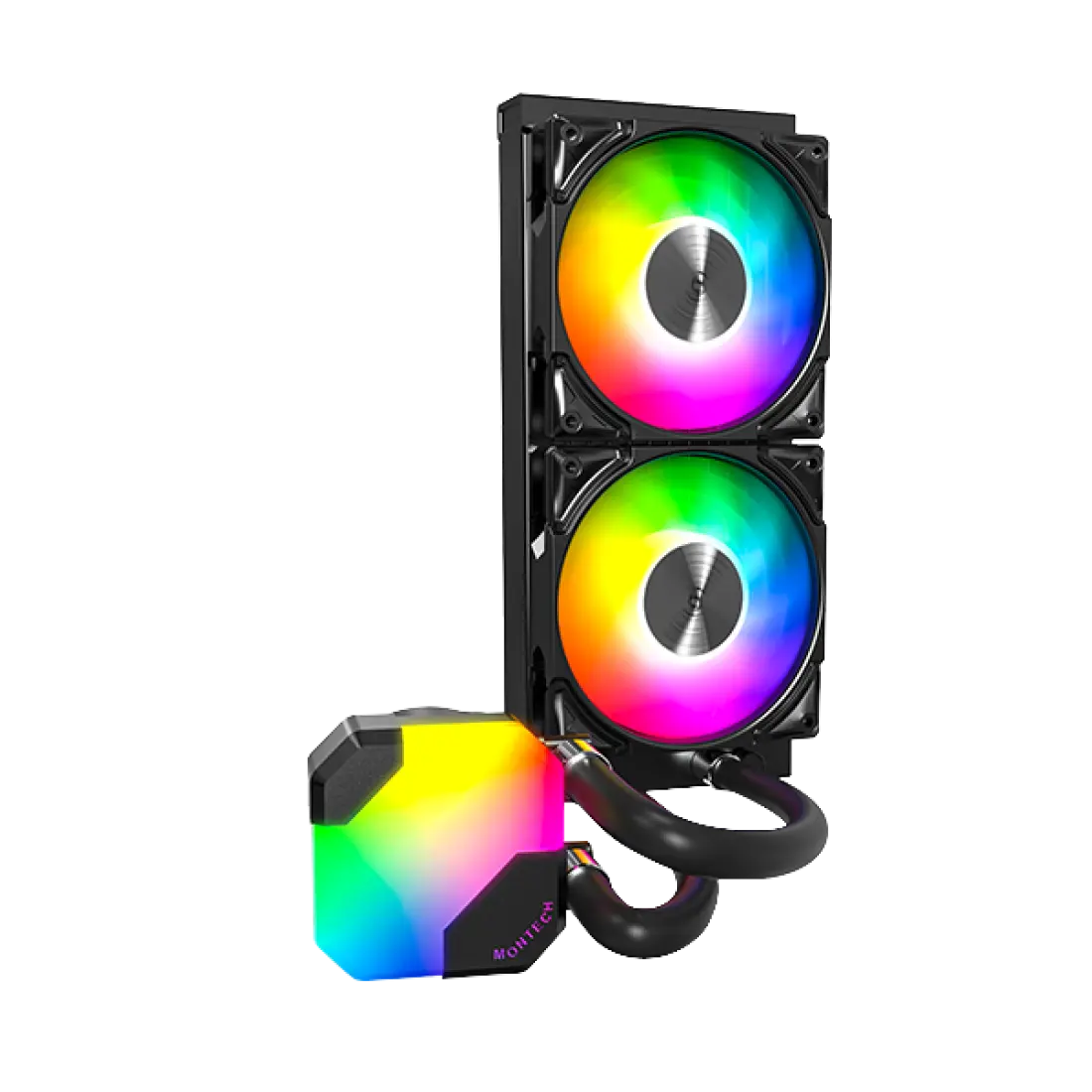 خنک کننده مایع پردازنده مونتک مدل HyperFlow ARGB 240 Black - تصویر 3