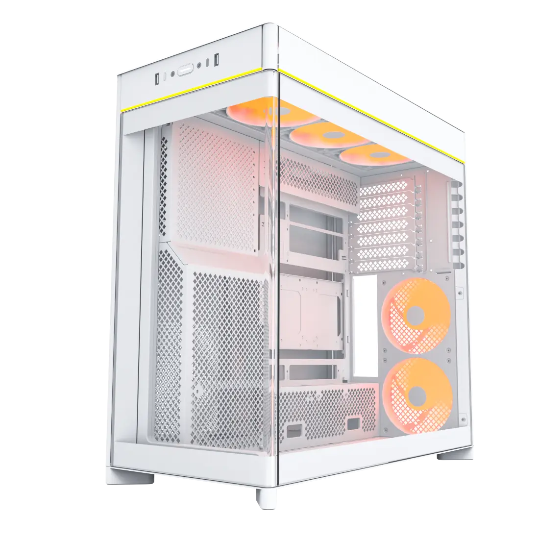 کیس گیمینگ مونتک مدل HS02 PRO White - تصویر 7