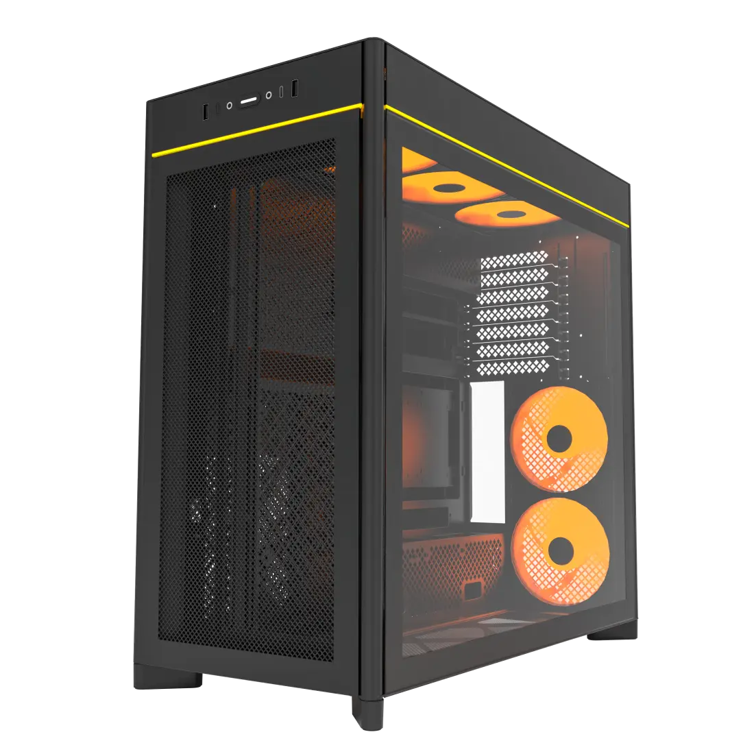 کیس گیمینگ مونتک مدل HS01 PRO Black - تصویر 4