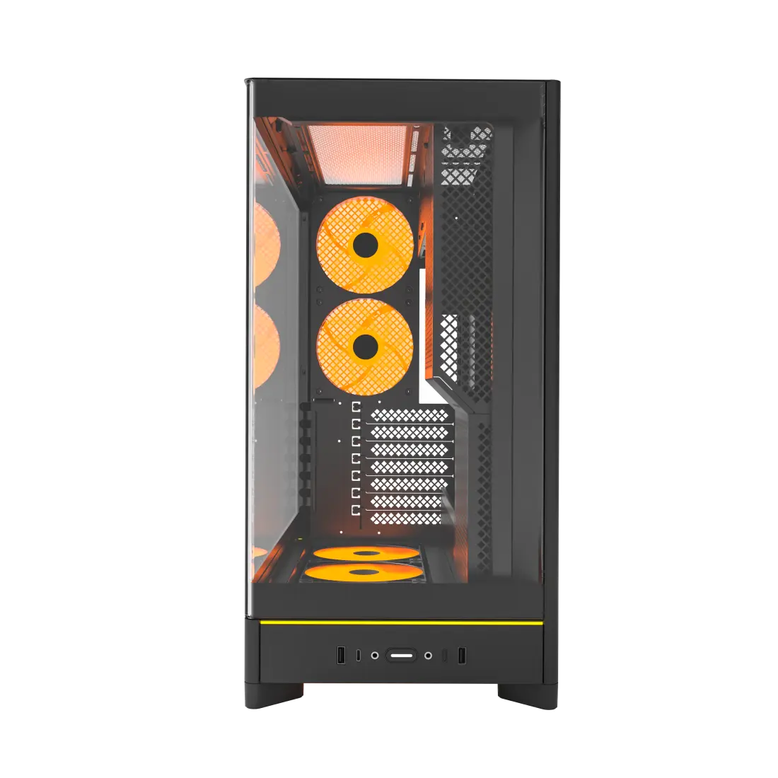 کیس گیمینگ مونتک مدل HS02 PRO Black - تصویر 6