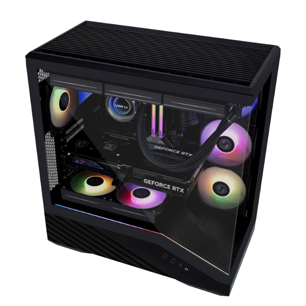 کیس گیمینگ لیان لی مدل Vector V100 Black - تصویر 5