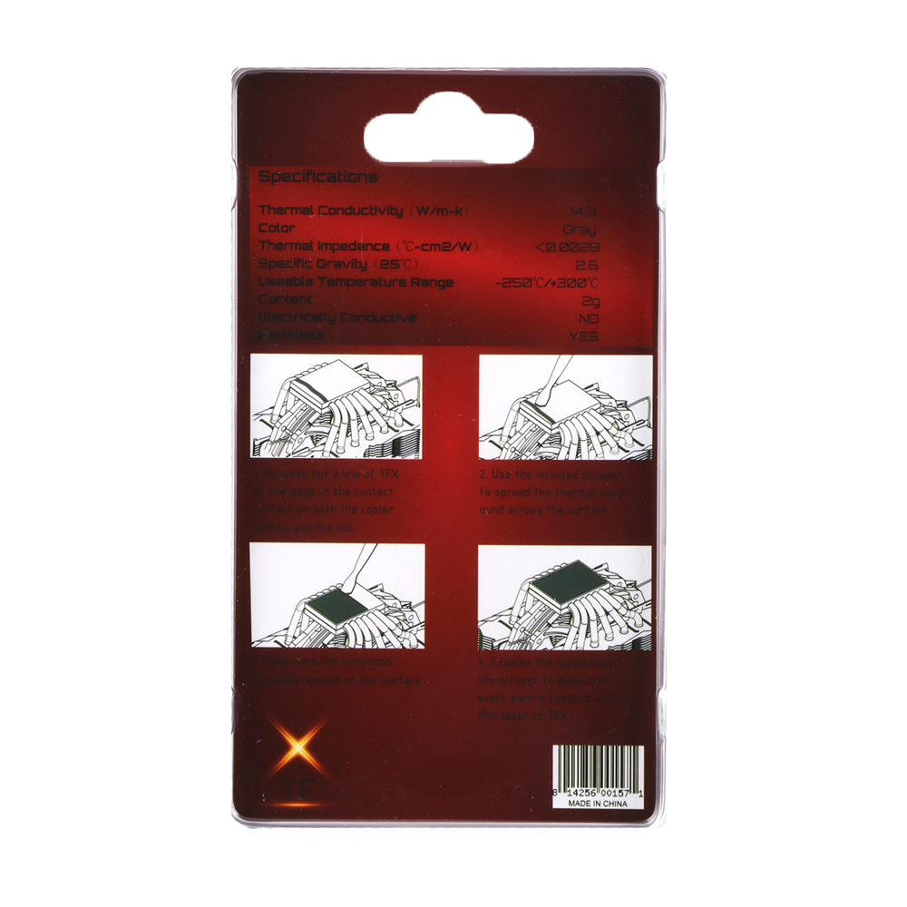 خمیر سیلیکون 2 گرمی ترمالرایت مدل TFX - تصویر 3