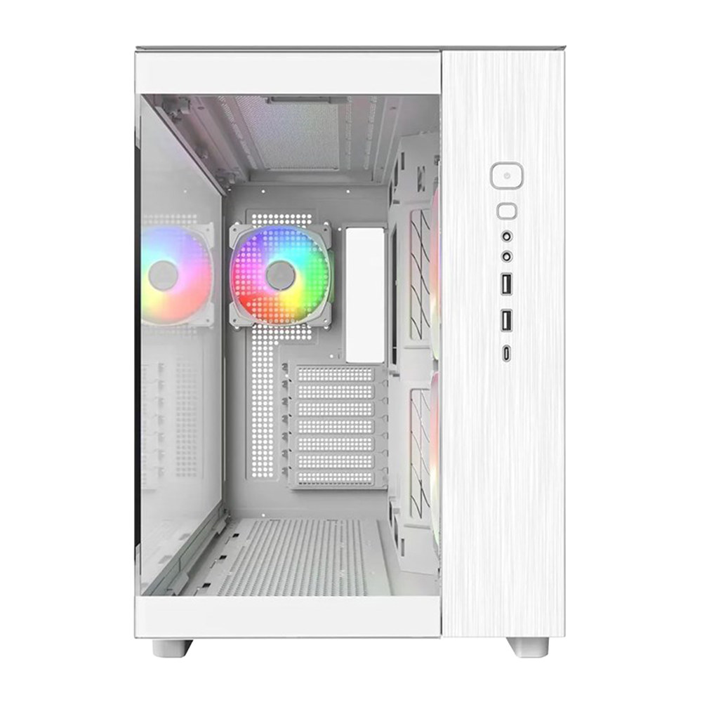 کیس گیمینگ مونتک مدل KING 65 PRO White - تصویر 4