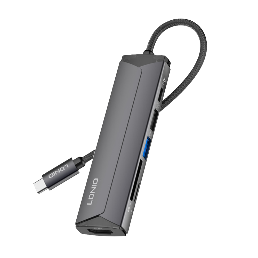 هاب 6 پورت USB-C الدینیو مدل DS-56H