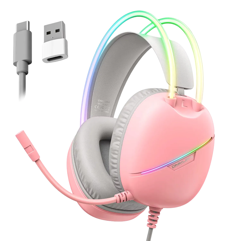 هدست با سیم اونیکوما مدل X33 Pink - تصویر 6