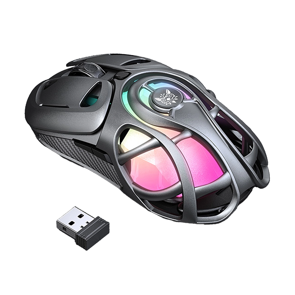 موس بی سیم اونیکوما مدل DM02 Grey - تصویر 6