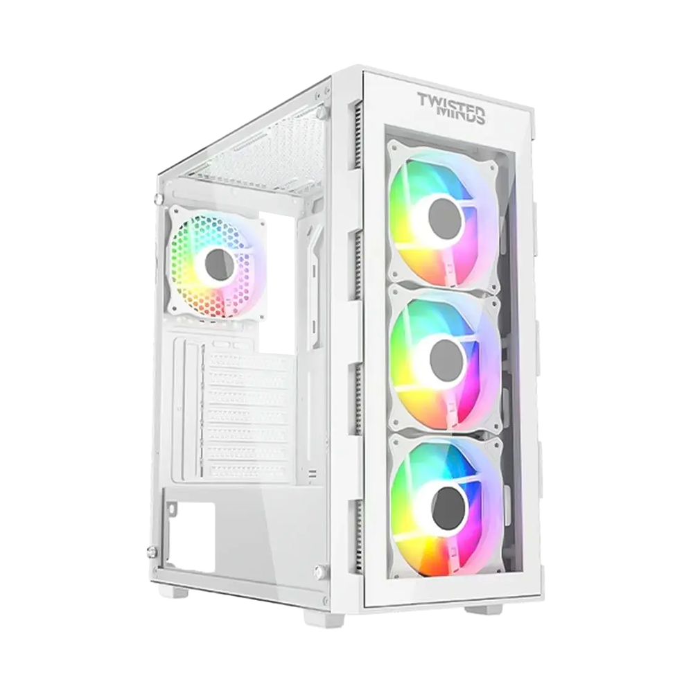کیس گیمینگ تویستد مایندز مدل Titan Glass White