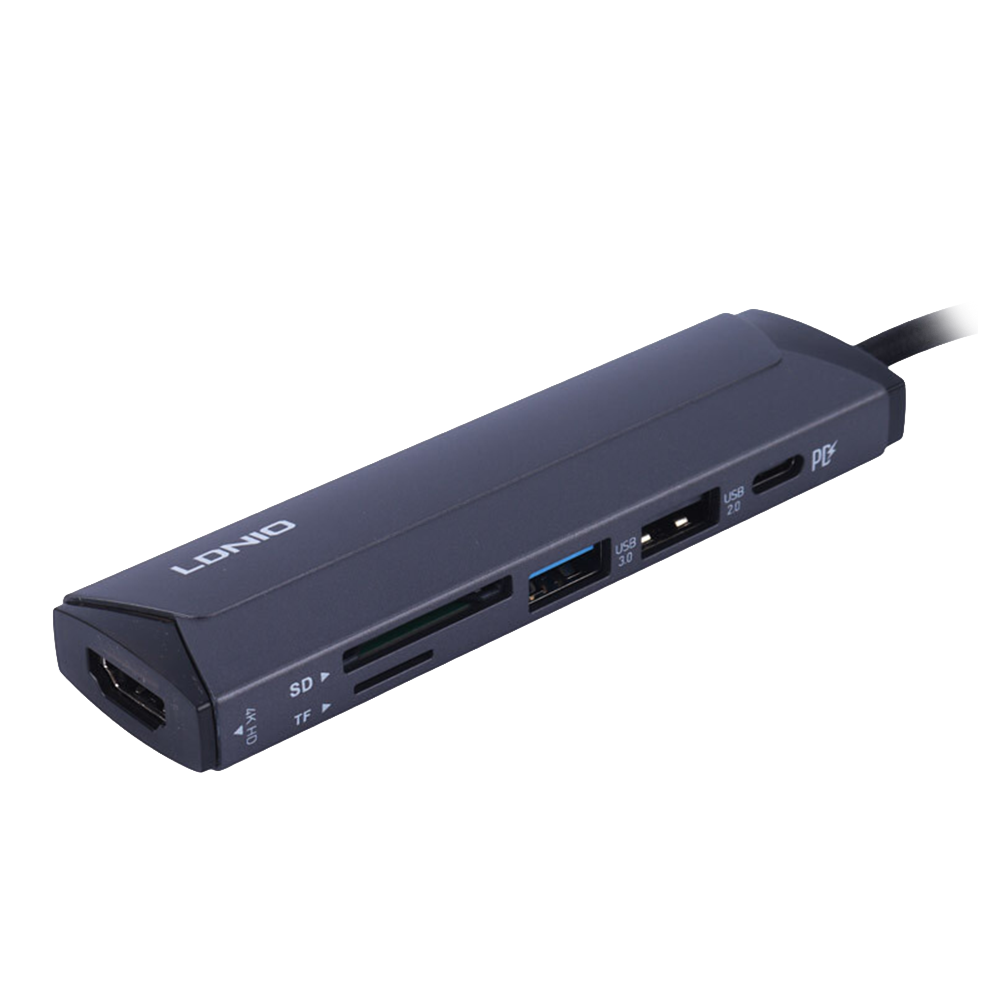 هاب 6 پورت USB-C الدینیو مدل DS-56H - تصویر 2