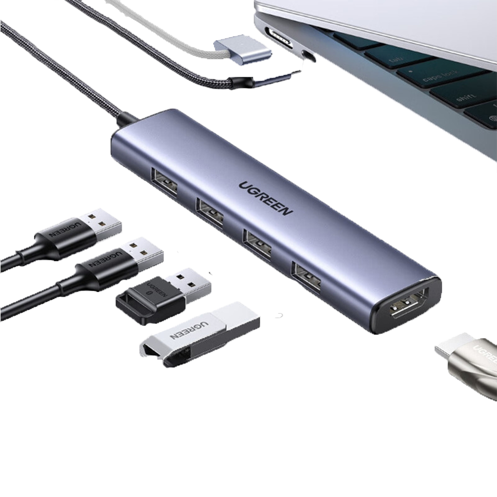 هاب 5 پورت USB-C یوگرین مدل CM478/90370 - تصویر 2